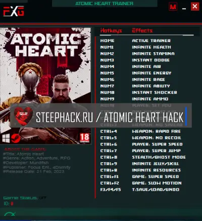 Трейнер для Atomic Heart +23 FutureX
